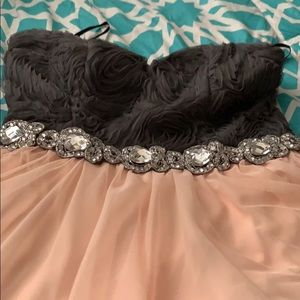 Prom Dress with Rhinestones